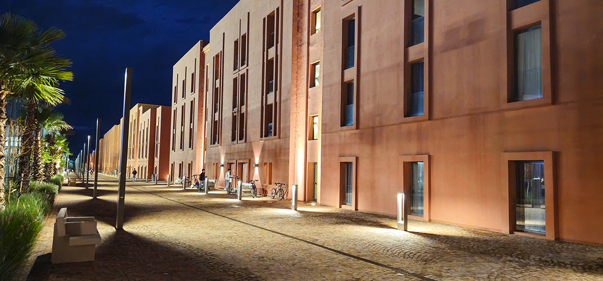 Residencias de estudiantes en el campus de la Universidad Politécnica Mohamed VI de Marruecos - PHOTO/ATALAYAR