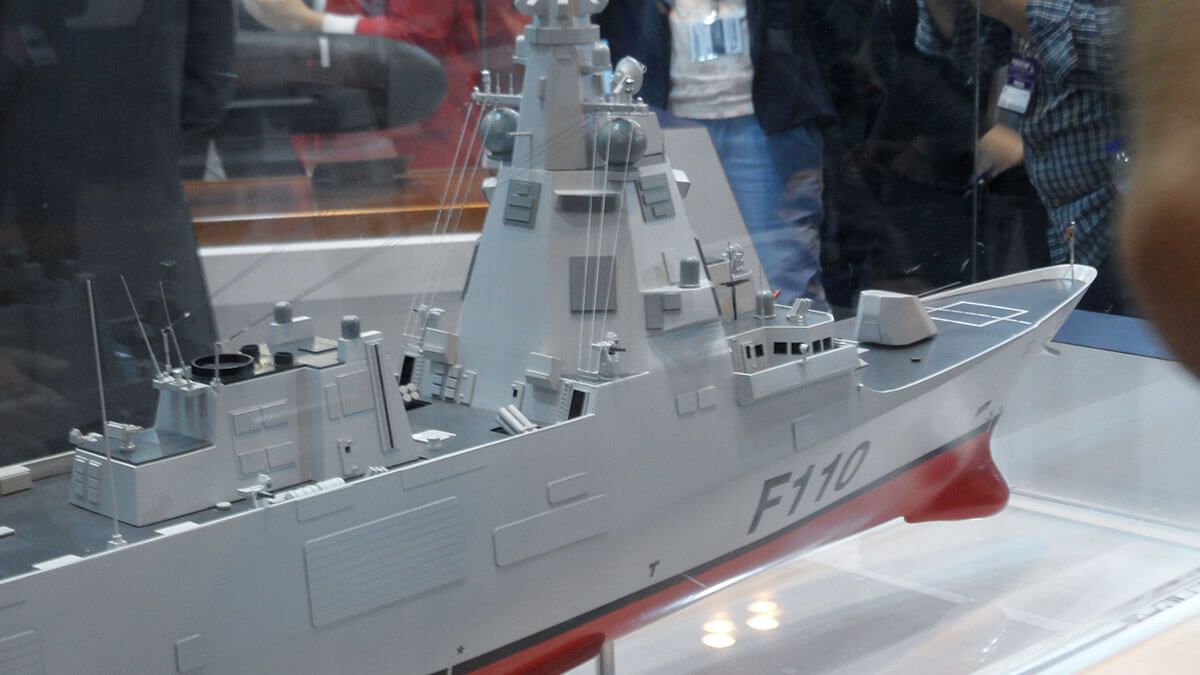 Con la participación de la industria española, la multinacional gala aporta la tecnología de los sonares y sistemas acústicos para las nuevas fragatas F-110 que construye Navantia en su astillero de Ferrol - PHOTO/Navantia