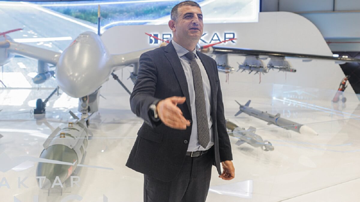 Haluk Bayraktar, director general de Baykar, el principal fabricante turco de drones de combate – PHOTO/AHMED DEEB/Deutsche Presse-Agentur GmbH/dpa Picture-Alliance vía AFP