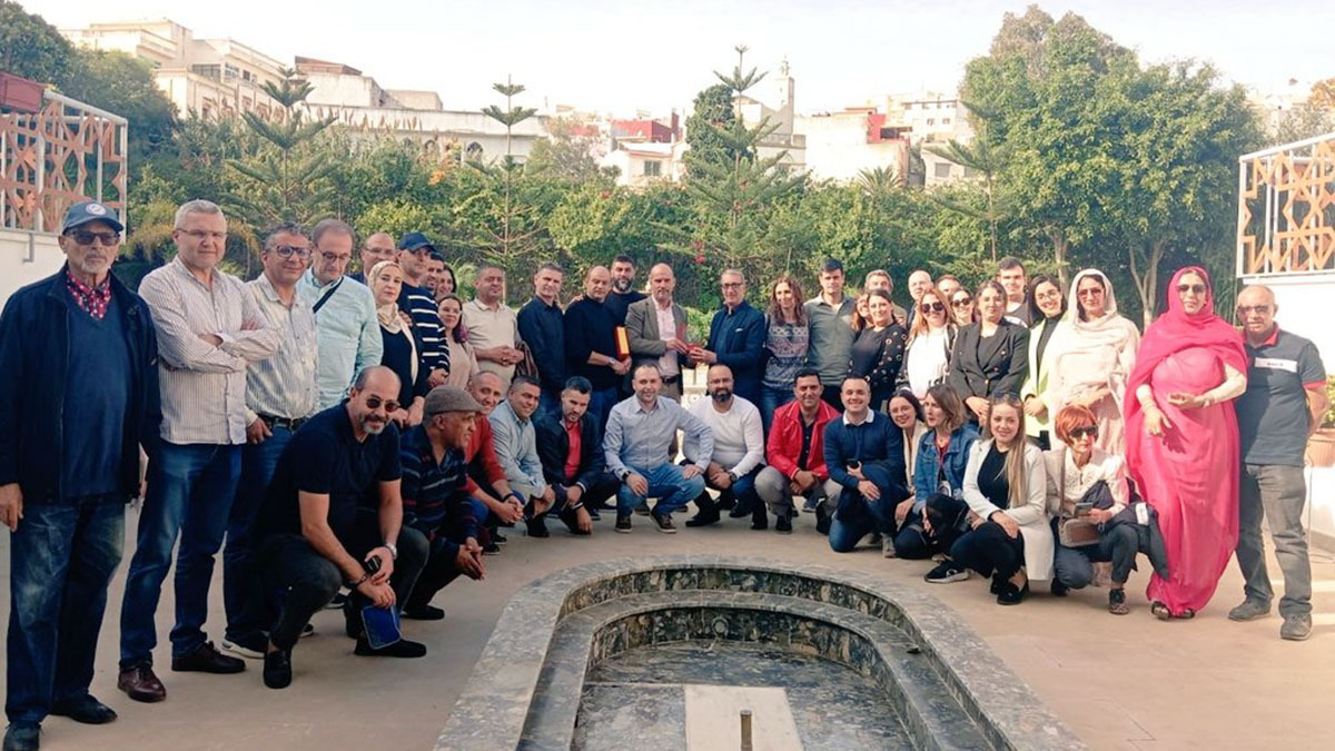 <p>Visita a la Casa de la Prensa de Tetuán - PHOTO/@APCGinfo </p>
