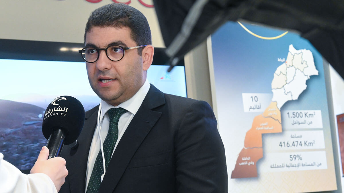 El ministro marroquí atiende a los medios de comunicación - PHOTO/ANTONIA CORTÉS