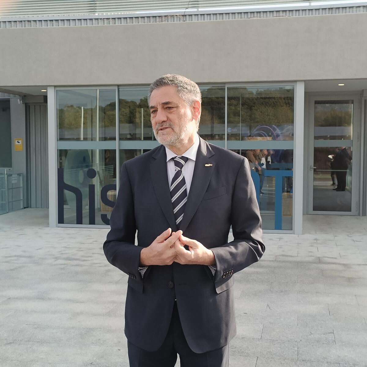 El director de Hisdesat destaca que el centro de control de Hoyo de Manzanares cumple todos los requisitos de seguridad y limpieza del espectro electromagnético en las bandas de frecuencia en las que trabajan los Spainsat NG - PHOTO/JPons