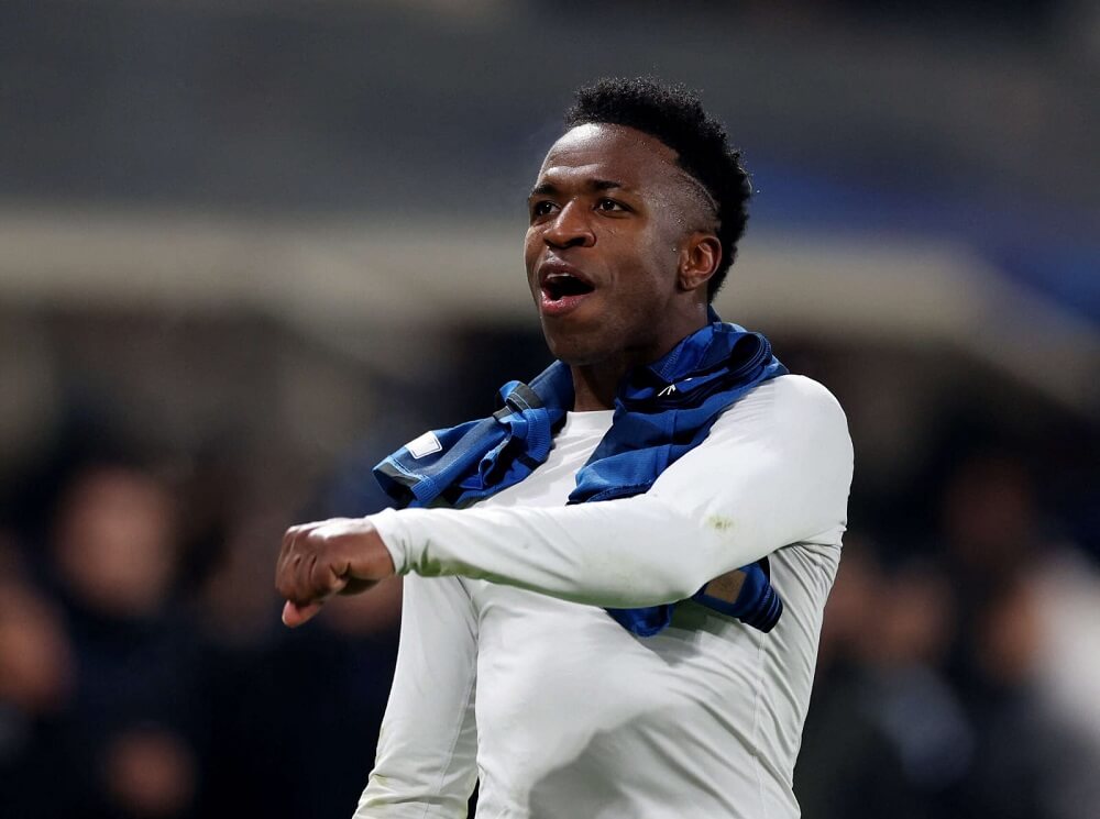 Vinicius en el partido entre Atalanta y Real Madrid - PHOTO/REUTERS/CLAUDIA GRECO