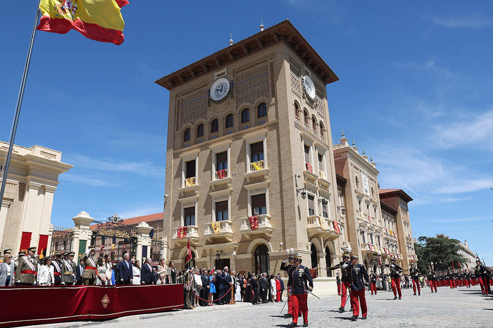 En Zaragoza está situada la Academia General Militar, el principal centro docente de formación de oficiales del Ejército - PHOTO/Casa SM El Rey