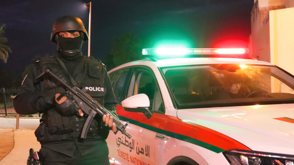 Miembro de las Fuerzas de Seguridad Nacional de Marruecos - PHOTO/@DGSN_MAROC