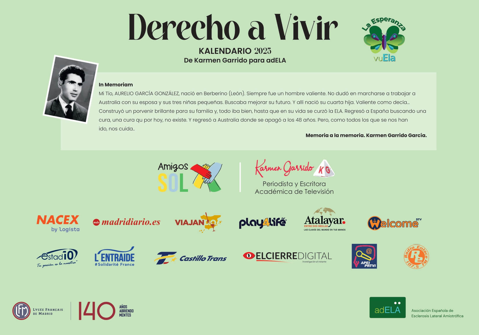 Kalendario Derecho a Vivir 2025
