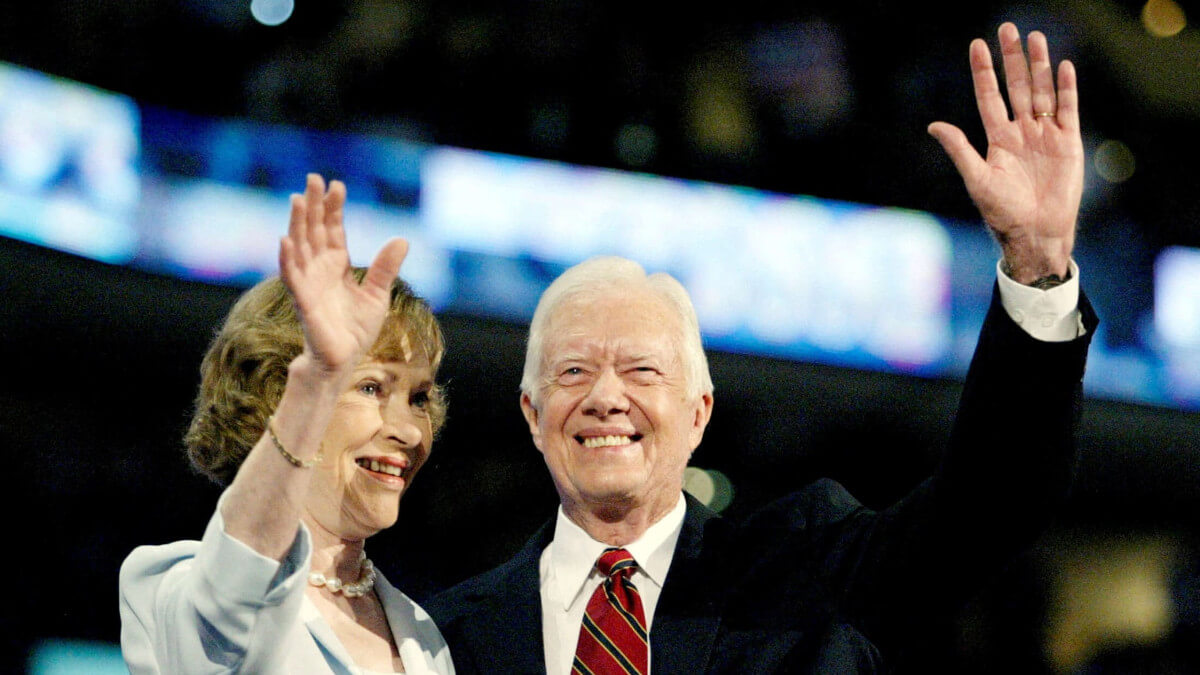 El expresidente Jimmy Carter con su esposa, Rosalynn - Reuters/Brian Snyder