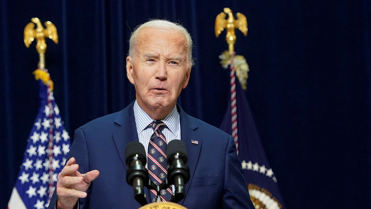 <p>El presidente de Estados Unidos, Joe Biden, en una rueda de prensa tras el ataque en Nueva Orleans - REUTERS/ KEN CEDENO<br />
</p>
