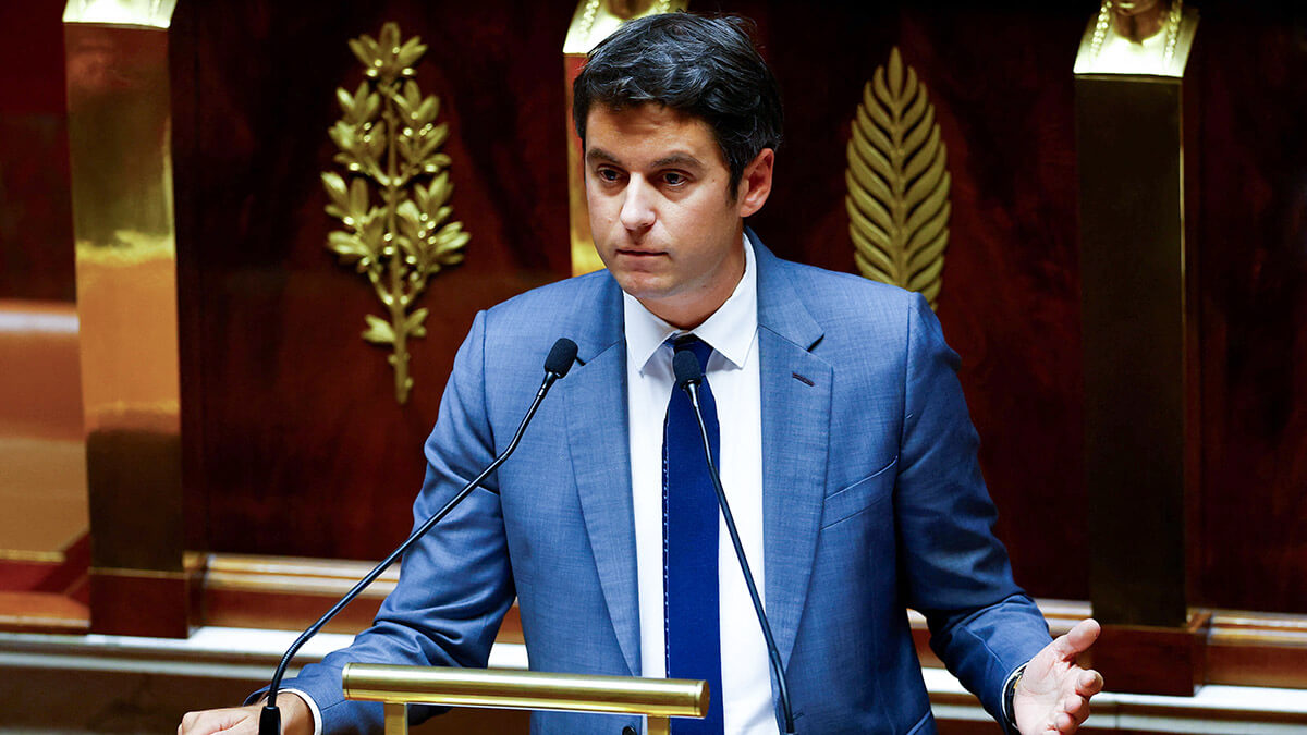 <p>El exprimer ministro francés Gabriel Attal, miembro del parlamento - REUTERS/ SARAH MEYSSONNIER</p>