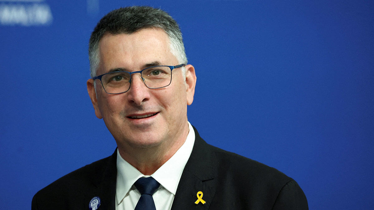 <p>El ministro de Asuntos Exteriores de Israel, Gideon Saar - REUTERS/ FLORIAN GOGA</p>