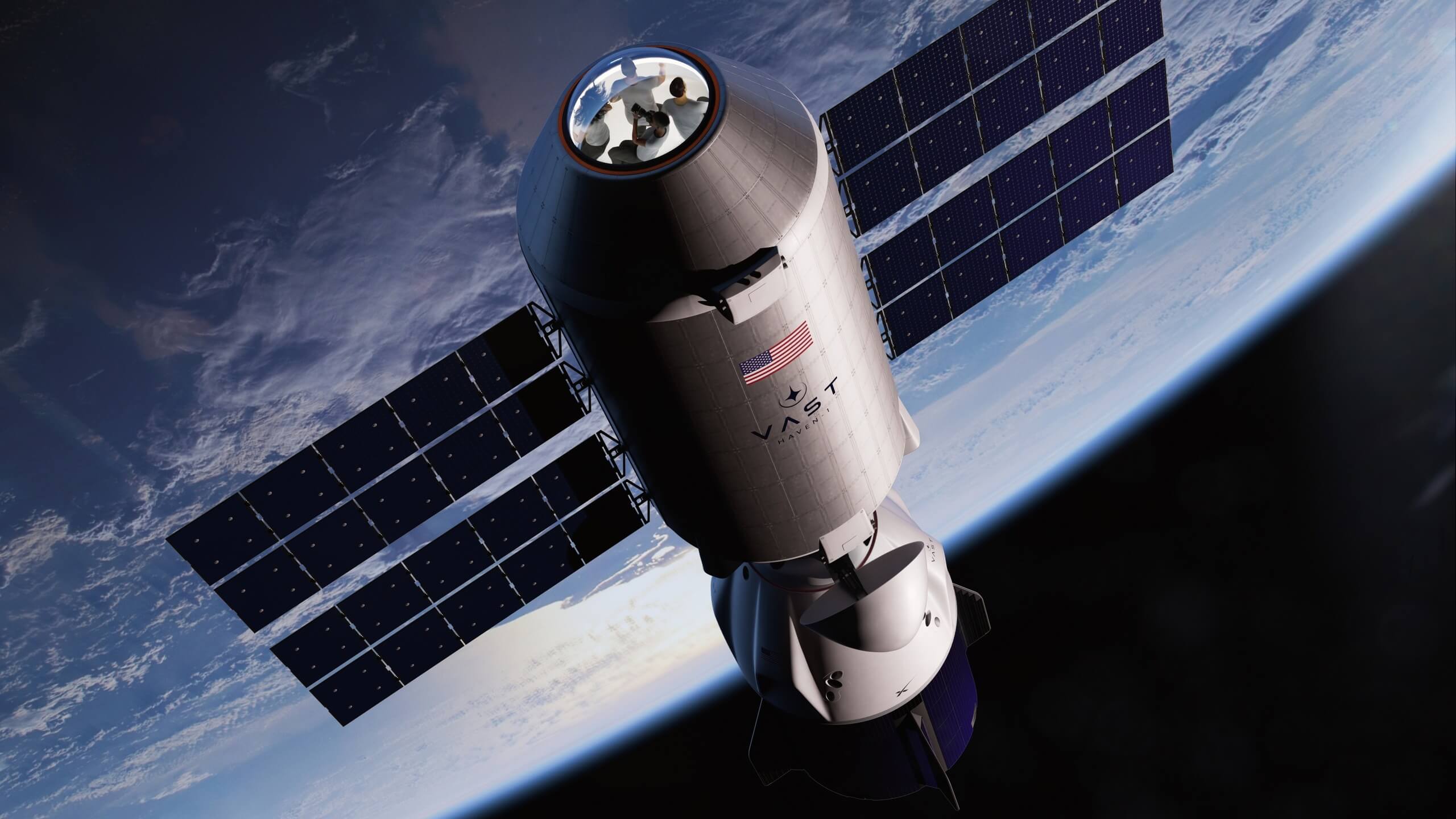 Uno de las iniciativas menos conocidas de Elon Musk es su pequeña estación orbital comercial Haven-1, de sólo 80 m3 de volumen habitable. Será posicionada en el espacio en una fecha todavía no anunciada del año en curso - PHOTO/SpaceX