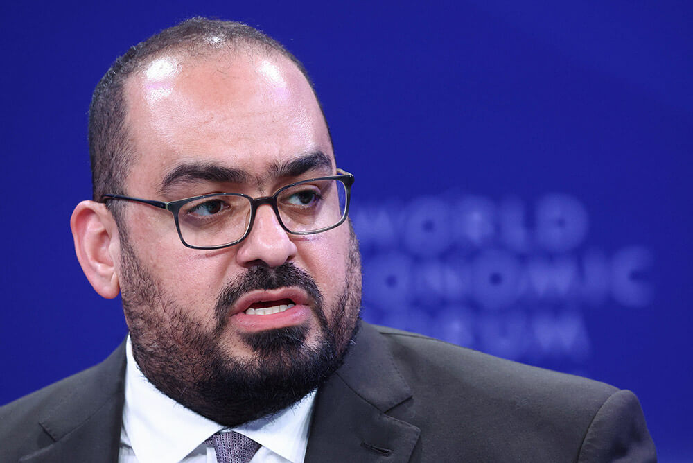 <p>El ministro de Economía y Planificación de Arabia Saudí, Faisal Alibrahim, asiste a la 55ª reunión anual del Foro Económico Mundial (WEF) en Davos, Suiza, el 23 de enero de 2025 - REUTERS/YVES HERMAN</p>