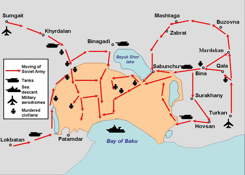 <p>Invasión soviética de Bakú - PHOTO/<a target="_blank"  data-cke-saved-href="https://sultanov.azeriland.com/impery/impery_1/images/ris_04.jpg" href="https://sultanov.azeriland.com/impery/impery_1/images/ris_04.jpg">http://sultanov.azeriland.com/impery/impery_1/images/ris_04.jpg</a> </p>
