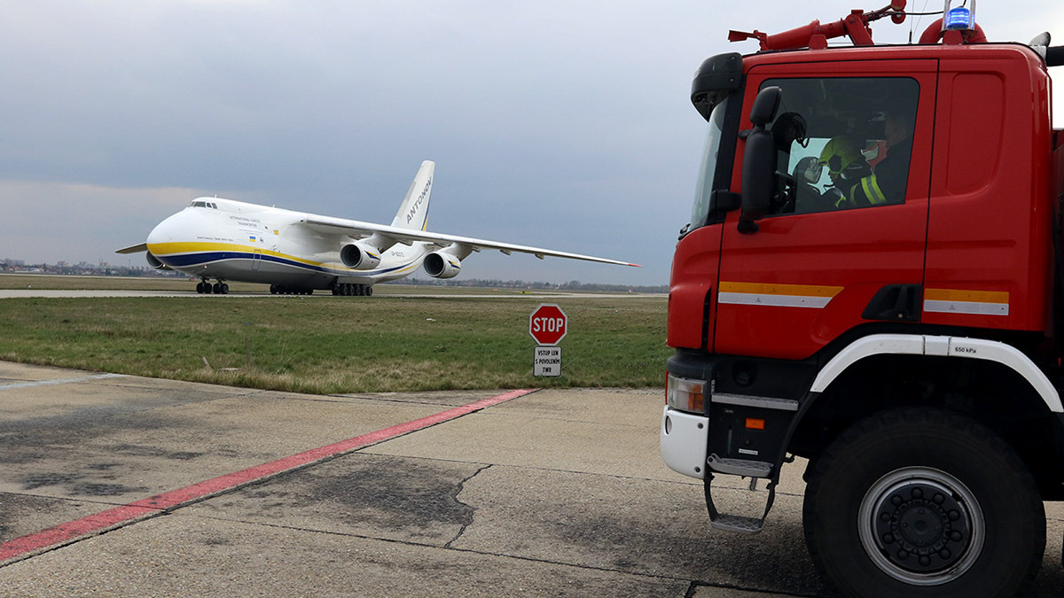 La flota de Antonov Airlines estaba radicada en el aeropuerto ucraniano de Hostomel, junto a la fábrica de aviones Antonov. Desde poco antes de la invasión del país está en el aeropuerto alemán de Leipzig/Halle - PHOTO/MoD Slovak Republic