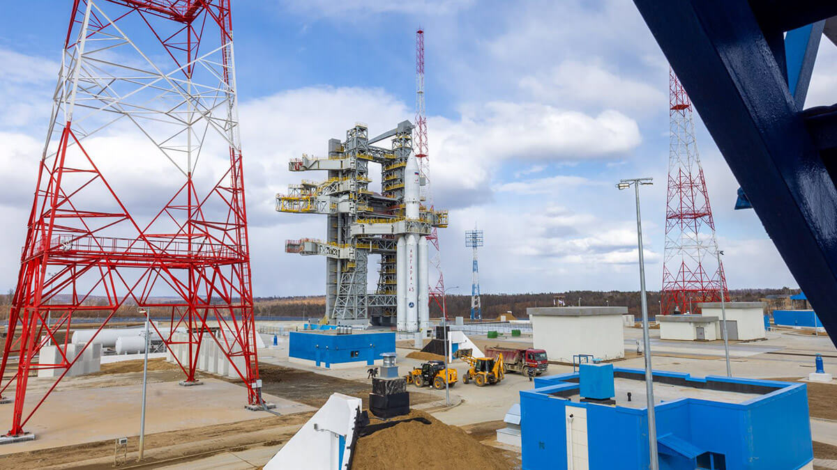 Para poder posicionar en órbita los modulos del complejo espacial Ros, los lanzadores y las infraestructuras del Angara A5M deben estar completados para poder despegar desde el nuevo cosmódromo de Vostochny - PHOTO/Energia Roscosmos