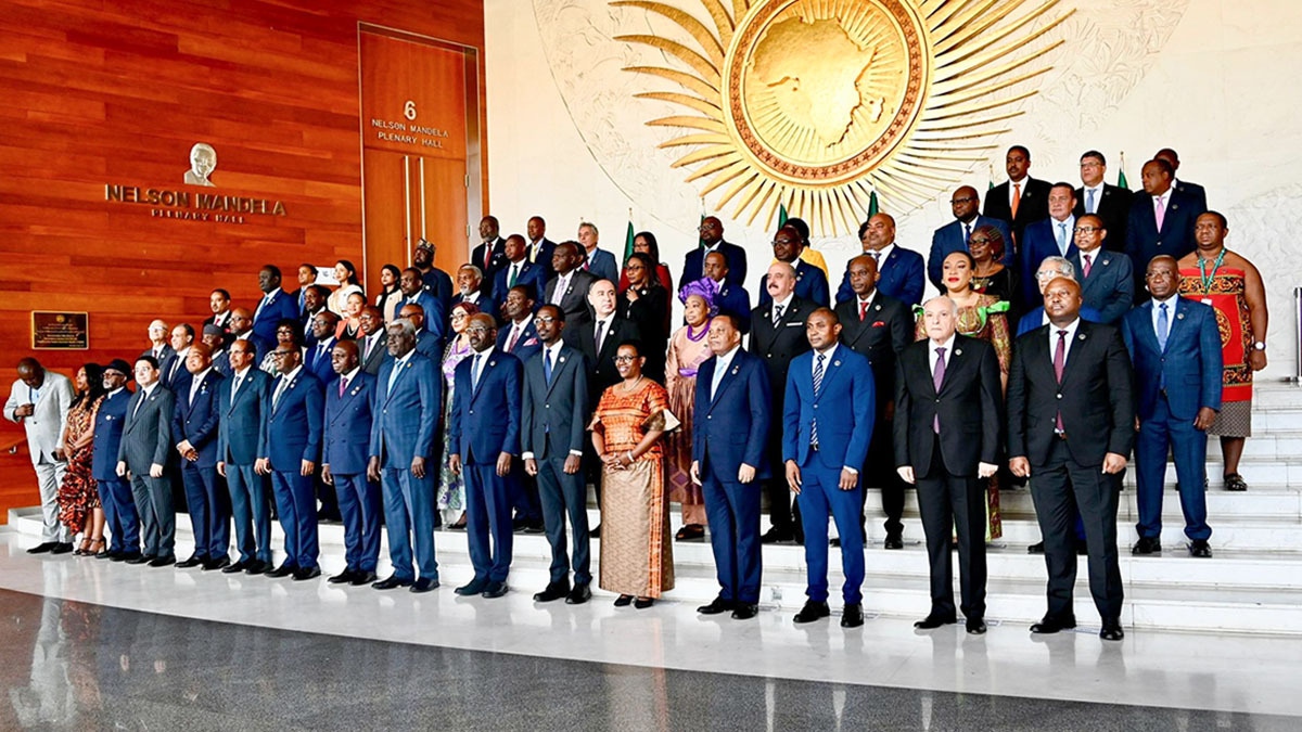 Fotografia de familia de la 46ª Sesión Ordinaria del Consejo Ejecutivo de la Unión Africana - PHOTO/ @Algeria_MFA