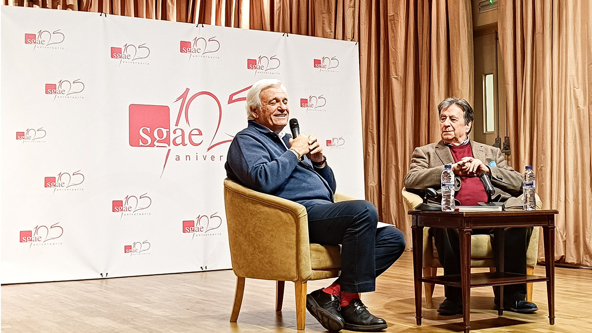 Rafael Soler y Luis Landero hablan sobre La pistola de mi padre - PHOTO/ANTONIA CORTÉS