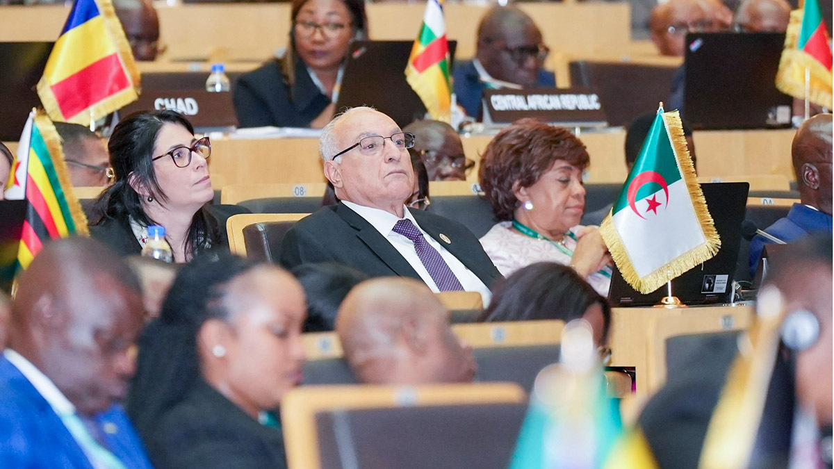 Ahmed Fattah, ministro de Asuntos Exteriores de Argelia durante la 38 cumbre del Consejo Africano de Paz y Seguridad de la región MENA - PHOTO/ MINISTERIO DE ASUNTOS EXTERIORES DE ARGELIA
