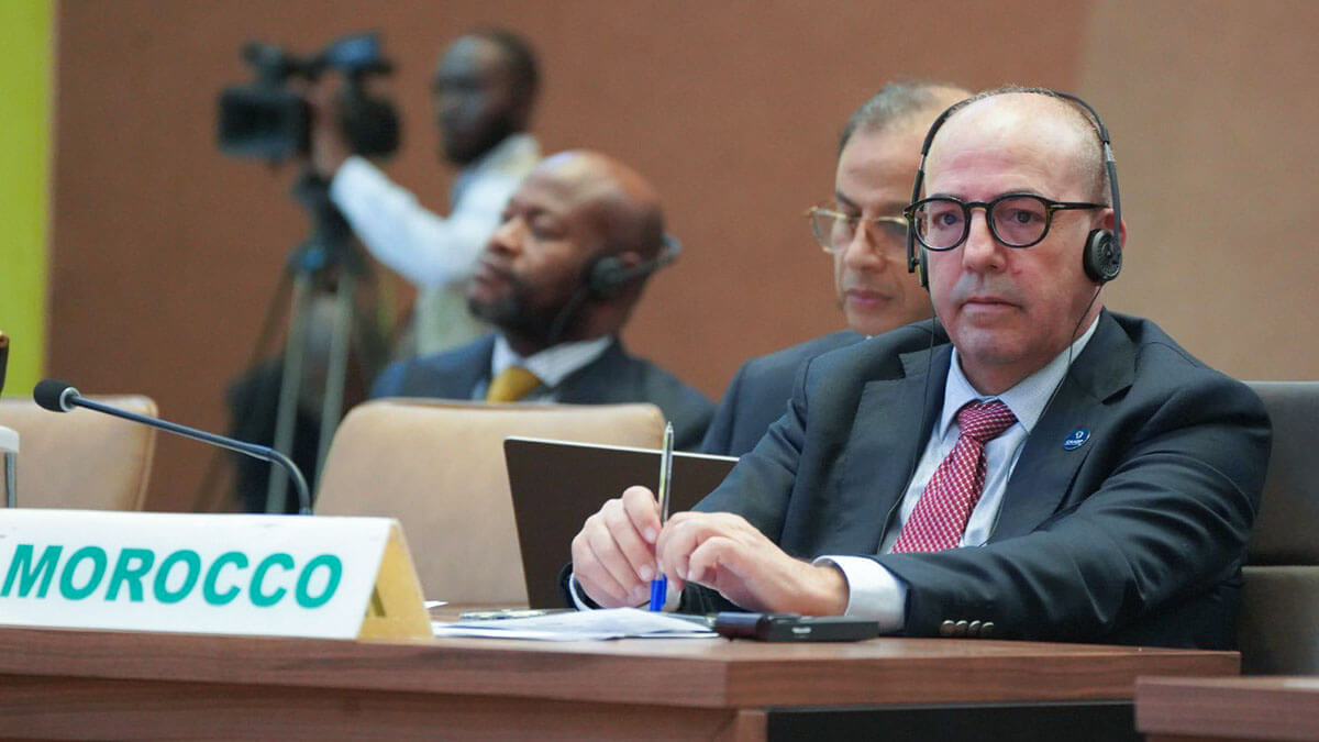 <p>Ahmed Bouari, ministro de Agricultura, Pesca Marítima, Desarrollo Rural y Aguas y Bosques de Marruecos - PHOTO/ @Agri_gov_ma</p>
