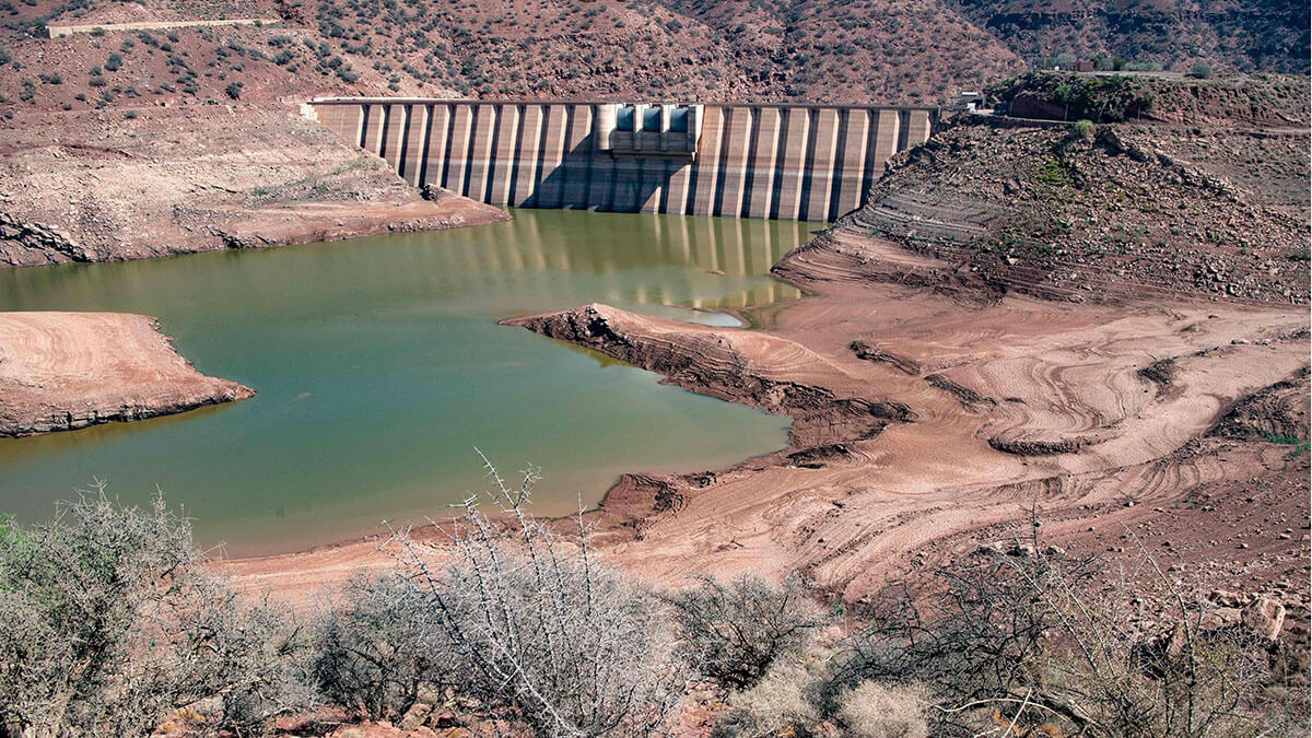 <p>Presa de Abdelmoumen, a unos 60 kilómetros de la ciudad costera marroquí de Agadir - PHOTO/ARCHIVO </p>