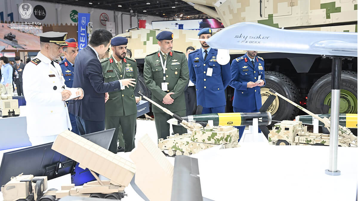 China ha expuesto en IDEX sus grandes capacidades industriales, al igual que Alemania, Estados Unidos, Francia, Italia o Turquía. Por vez primera han acudido empresas de Rumania, Hungría, Lituania, Letonia y hasta de Etiopía - PHOTO/UAE MoD