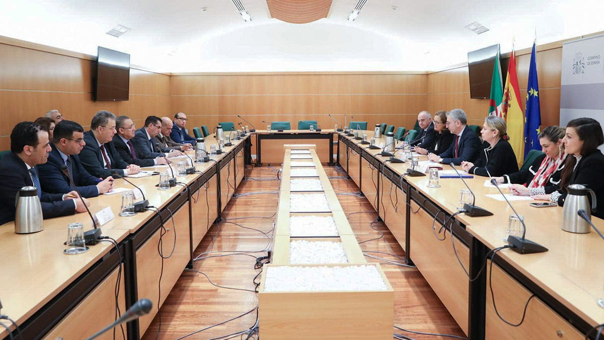 Delegaciones de Argelia y España - PHOTO/ MINISTERIO DEL INTERIOR DE ARGELIA