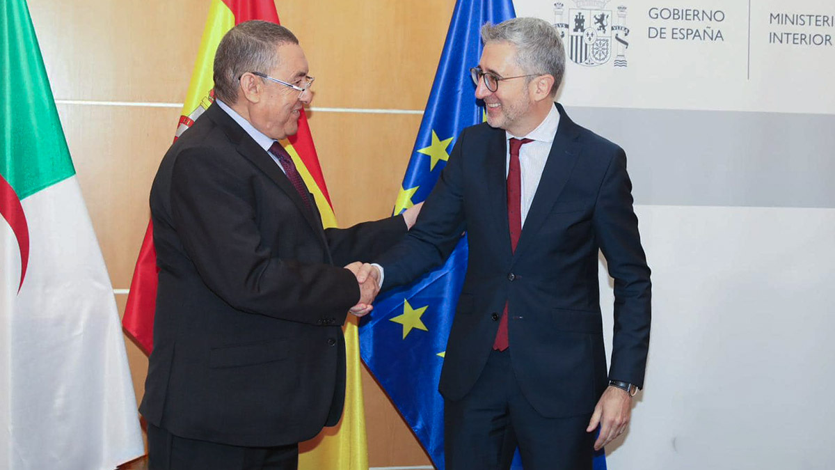 Acardi España García, secretario de Estado de Política Territorial de España junto a Ibrahim Merad, ministro del Interior y del Gobierno Local de Argelia - PHOTO/ MINISTERIO DEL INTERIOR DE ARGELIA
