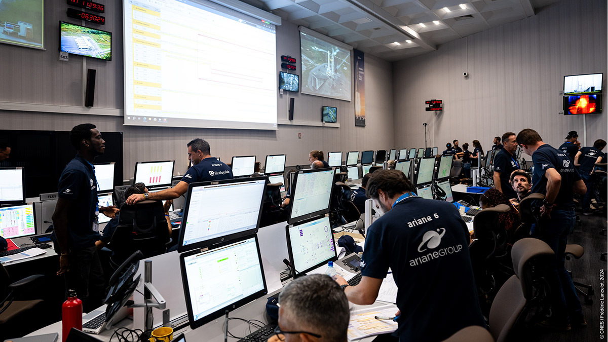 La misión VA263 del Ariane 6 es de alto riesgo. En su segundo vuelo debe acreditar que es fiable y que las deficiencias técnicas del despegue inaugural han sido resueltas. En caso contrario, su futuro quedará en entredicho - PHOTO/CNES-Frederic Lancelot