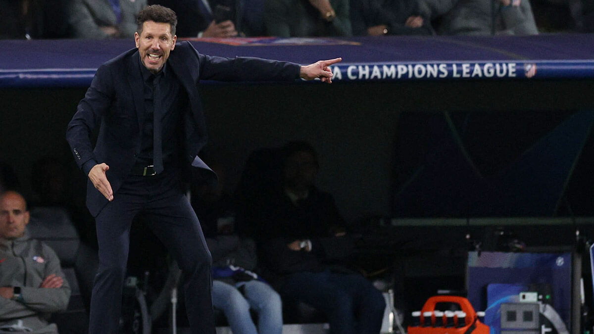 <p>El entrenador del Atlético de Madrid, Diego Simeone - REUTERS/VIOLETA SANTOS MOURA </p>