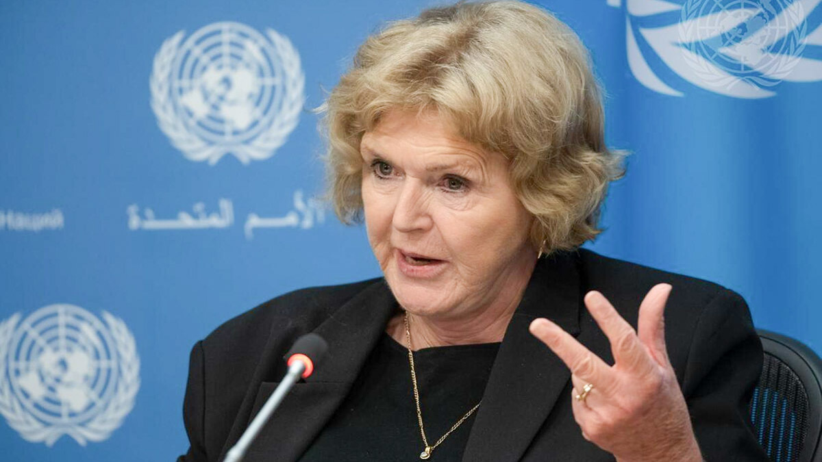 <p>Mary Lawlor, relatora especial de la ONU para los defensores de los derechos humanos de la ONU - PHOTO/ ONU/Evan Schneider</p>