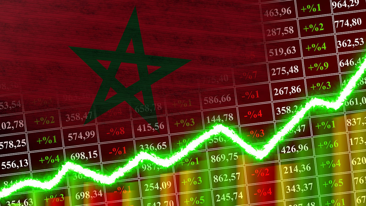 Gráfico financiero Marruecos - <a data-cke-saved-href="https://depositphotos.com/es/?/" href="https://depositphotos.com/es/?/">Depositphotos</a>
