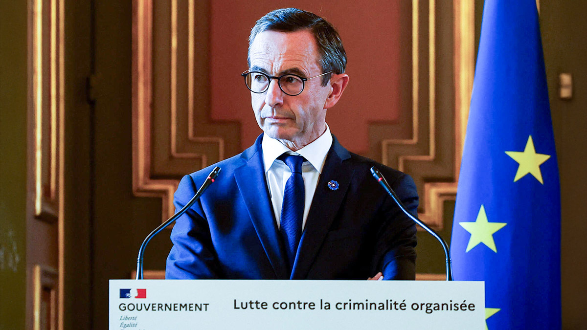 <p>El ministro del Interior francés, Bruno Retailleau - REUTERS/MANON CRUZ</p>