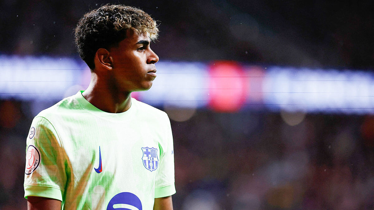 <p>Lamine Yamal del FC Barcelona - REUTERS/JUAN MEDINA </p>