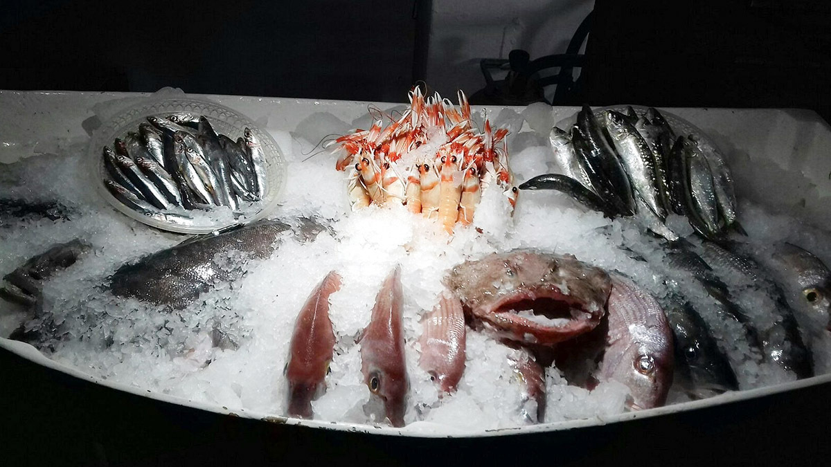 Pescados y mariscos frescos en la cocina del restaurante del Hotel Mandy - PHOTO/Redes sociales