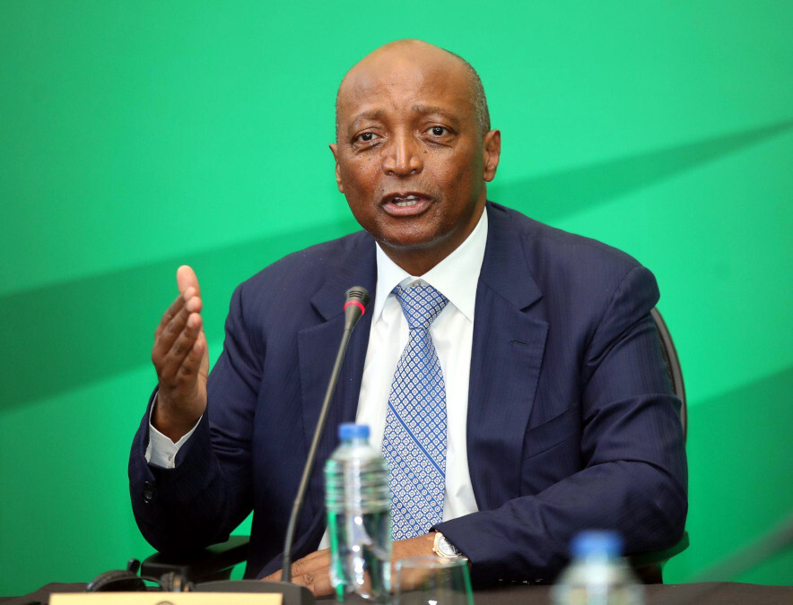 Patrice Mostepe, presidente de la Confederación Africana de Fútbol (CAF), durante la firma de los acuerdos con Royal Air Maroc el sábado 19 de abril de 2025 - PHOTO/ CONFEDERACIÓN AFRICANA DE FÚTBOL