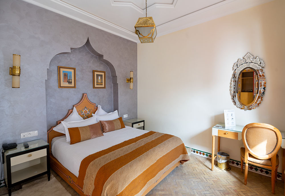 Habitación del hotel Palais Zahia de Tánger, Marruecos - ATALAYAR/GUILLERMO LÓPEZ