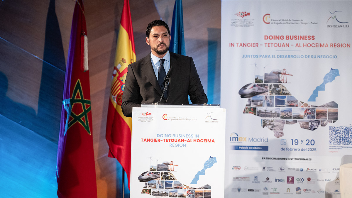 Mohamed Jaouad Arsalane, en el Doing Business en Madrid - ATALAYAR/GUILLERMO LÓPEZ
