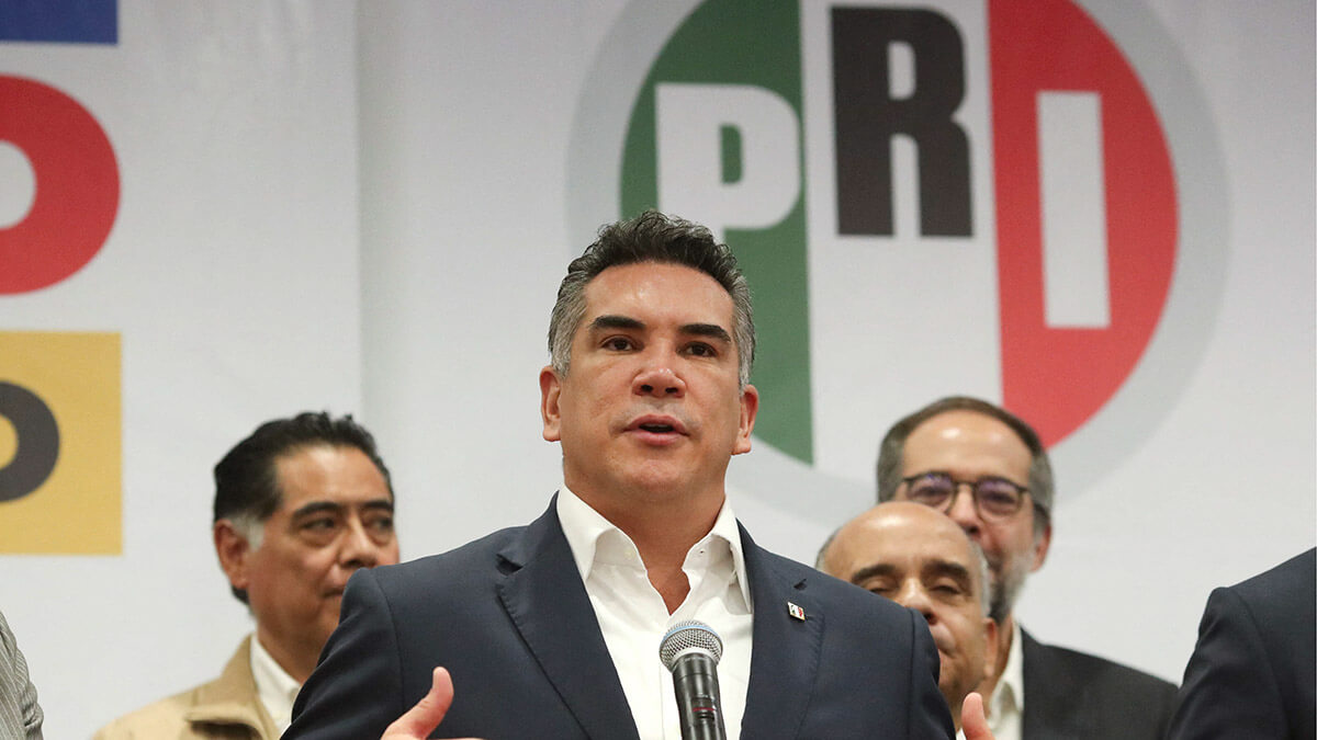 El presidente del Partido Revolucionario Institucional (PRI), Alejandro Moreno - REUTERS/ HENRY ROMERO