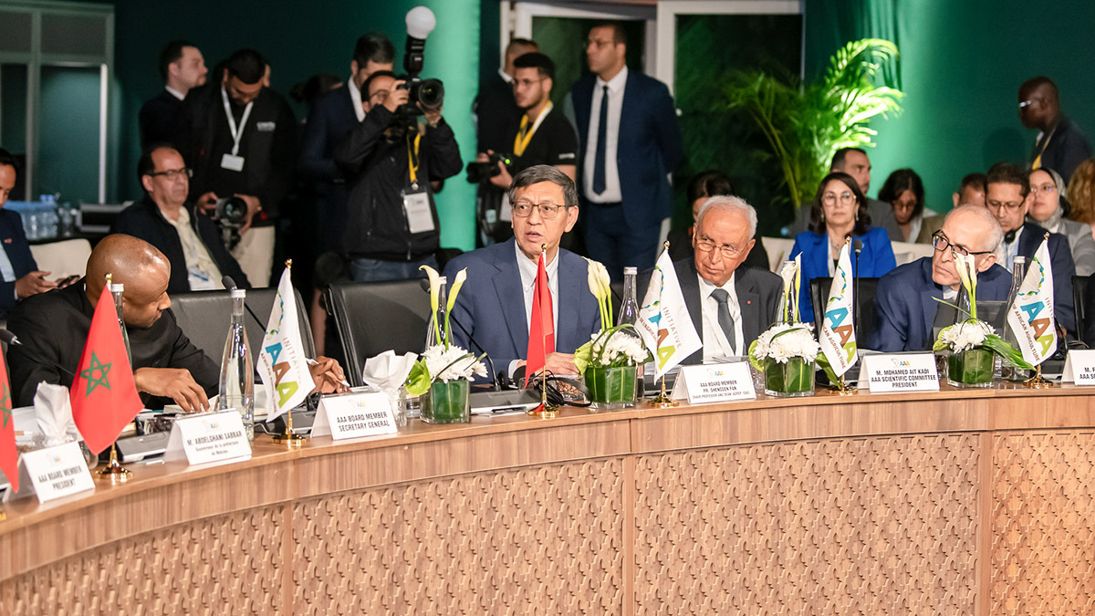 Un momento de la intervención de Shenggen Fan en la 5ª cumbre ministerial sobre la Adaptación de la Agricultura Africana – PHOTO/FILE
