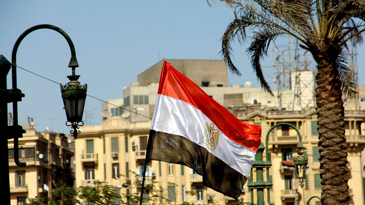 Bandera de Egipto en el El Cairo - PHOTO/REDES SOCIALES