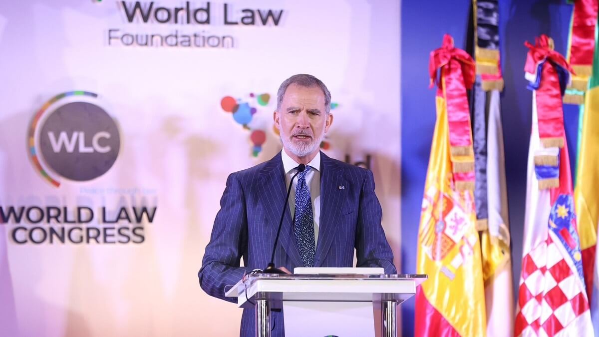 El rey Felipe VI en el World Law Congress 2025