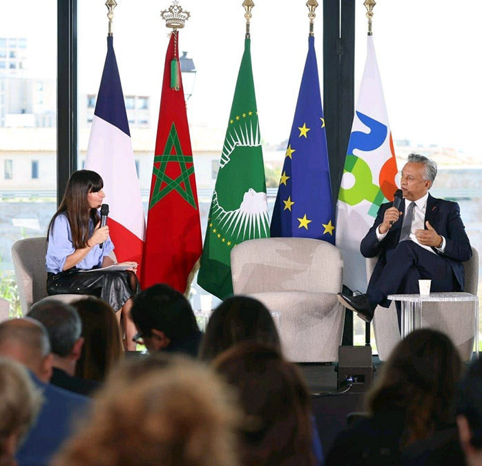 Karim Zidane, ministro de Inversiones, Convergencia y Evaluación de Políticas Públicas de Marruecos, durante la IV edición del Foro Europa-África, celebrado en el Palais du Pharo de Marsella - PHOTO/MICEPP