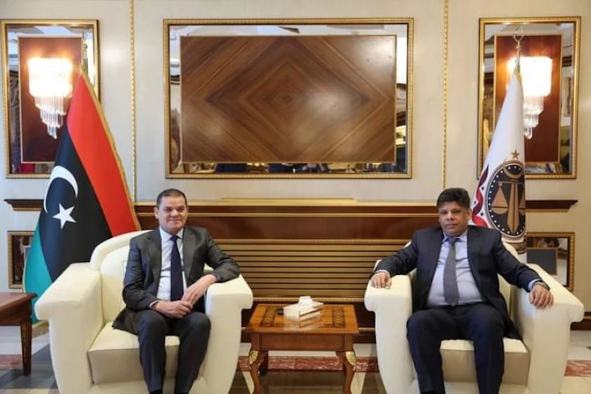 Abdelhamid Dbeiba + seddik alsor libia