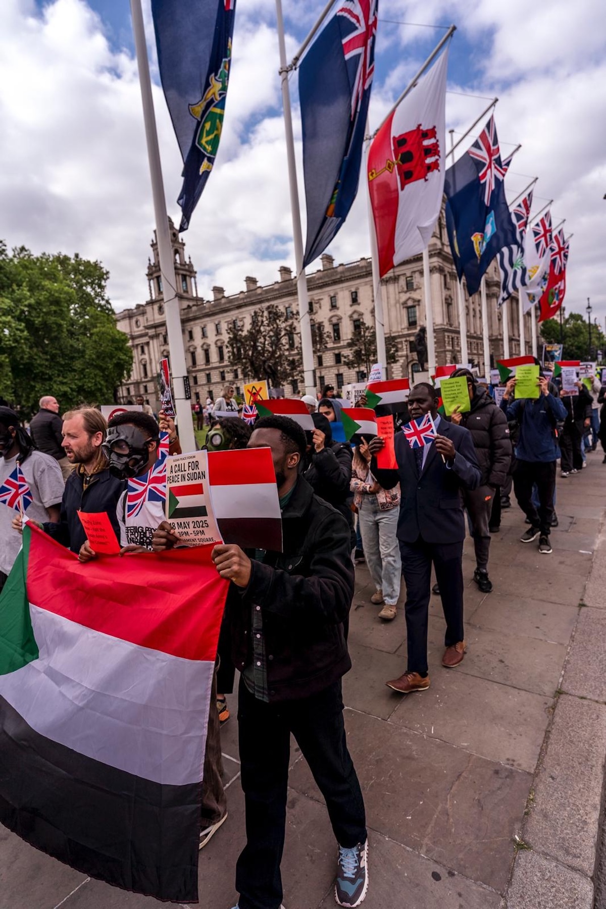 londres armas quimicas sudan manifestacion