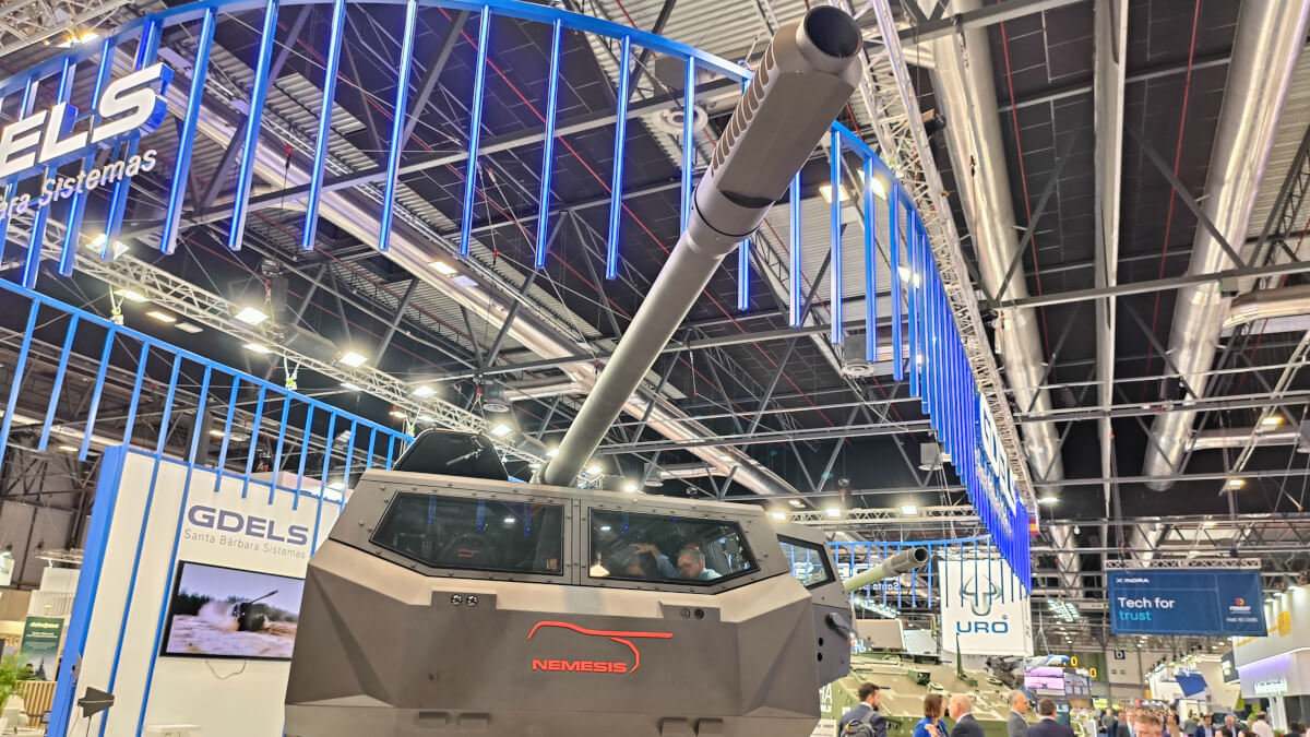 La segunda gran apuesta de GDELS-SB es el Némesis que, al igual que el Piranha 10x10, se basa en el cañón automático AGM de 155 milímetros de la KNDS Alemania - PHOTO/JPons