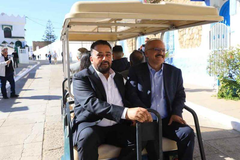 El difunto Dr. Haitahm El-Zobaidi en compañía del Sr. Mohamed Houni - The Arab Weekly
