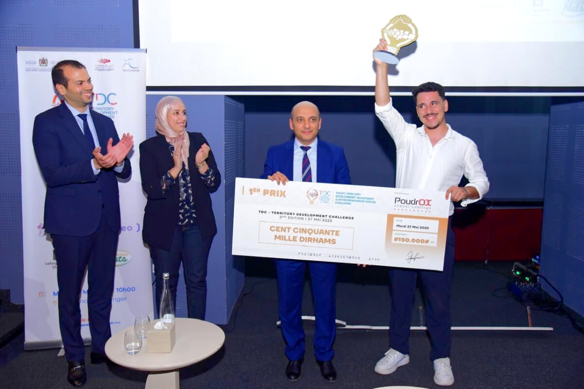 Lahcen El Mejdoubi, desarrollador de la aplicación MJ Bike Morocco y primer premiado del Territory Development Challenge - PHOTO/CRITTA