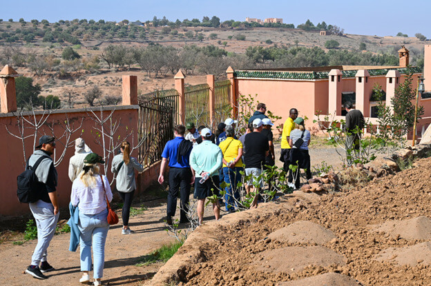 Visita al vivero Akrich con el Dr. Yossef Ben-Meir, presidente de la Fundación del Alto Atlas - PHOTO/HAF/2025
