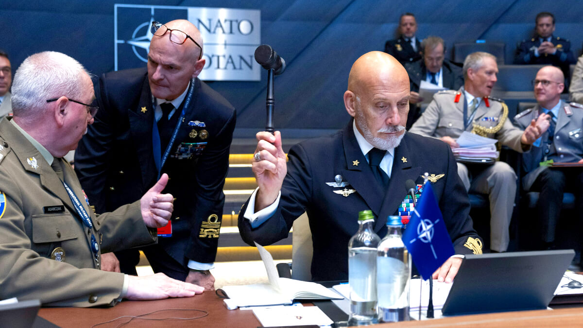 3 El almirante italiano Giuseppe Cavo Dragone es el presidente del el presidente del Comité Militar de la OTAN, donde los Jefes de Estado Mayor de la Defensa de todos los países aliados debaten sobre las capacidades que cada uno aporta - PHOTO/NATO