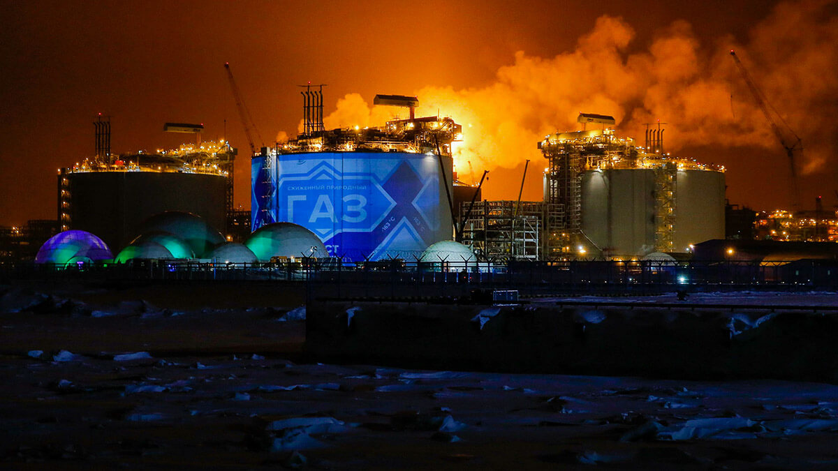 Depósitos de gas en la península de Yamal, en el círculo polar ártico PHOTO/ ARCHIVO